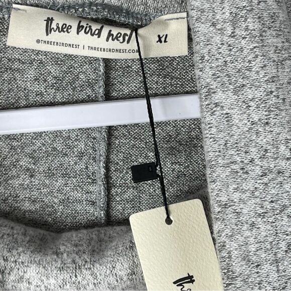 Three Bird Nest Hartlie Gray Cowl Neck Oversized Sweater Top Women’s Size XL - Picture 3 of 6